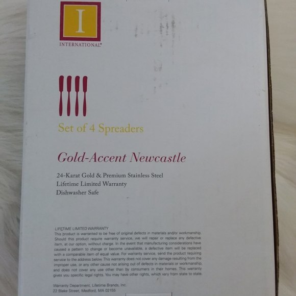 International | Set of 4 Gold & Steel Spreaders - Picture 5 of 5